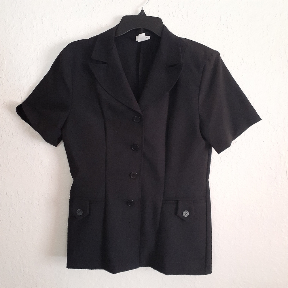 Michael K blazer blouse black